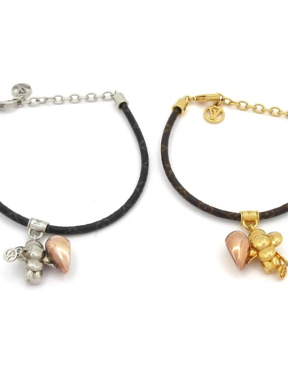 LOUIS VUITTON Vivienne Amour M8333Z Gold Silver Bracelet Hardware